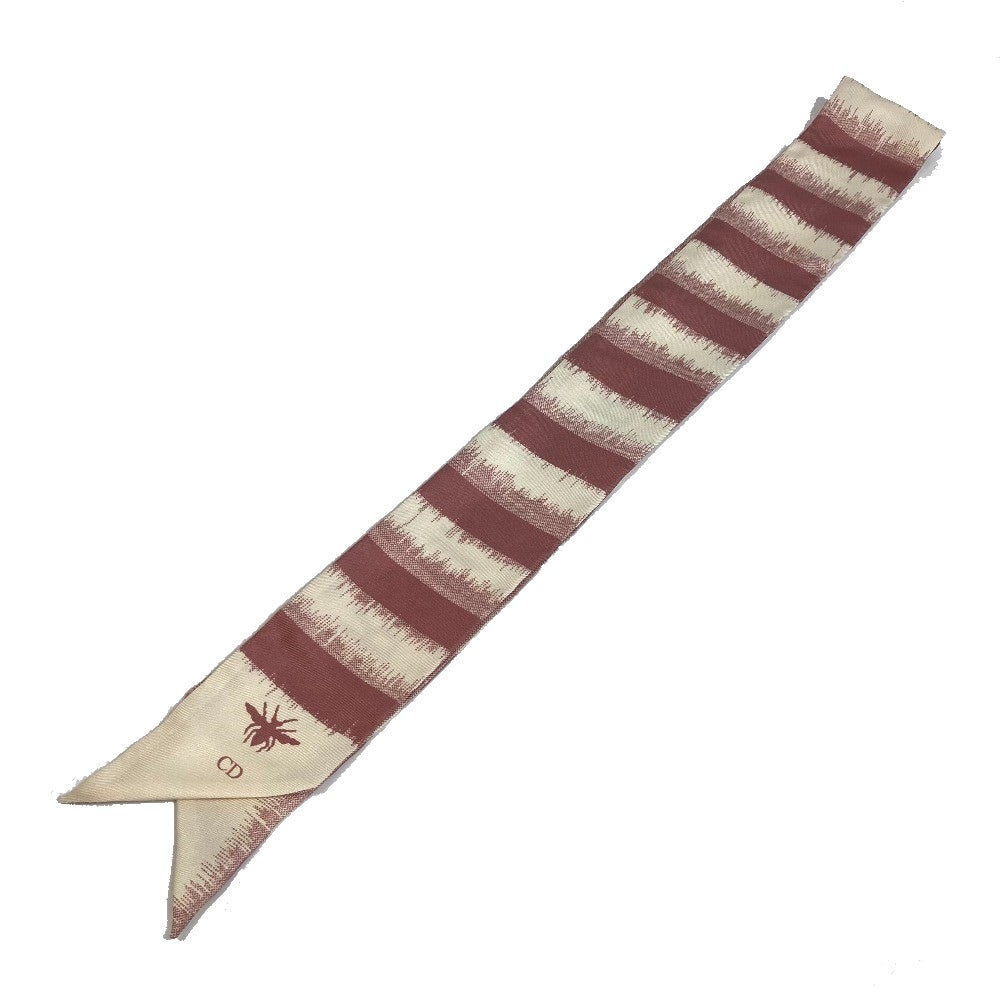 Dior Mitzah Mitzah Bag Accessory Scarf Silk Women's Pink x Beige