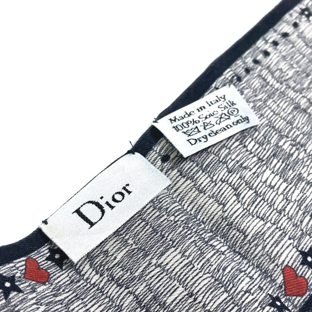 Dior ハート柄 ミッツア バンドースカーフ スカーフ シルク レディース マルチカラー