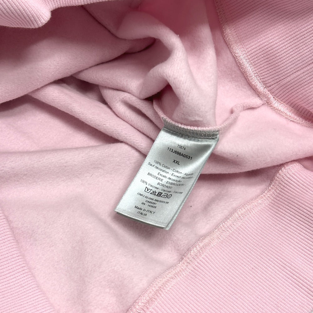 Dior 113J698A0531 CD Logo Pullover Apparel Hoodie Cotton Men's Pink