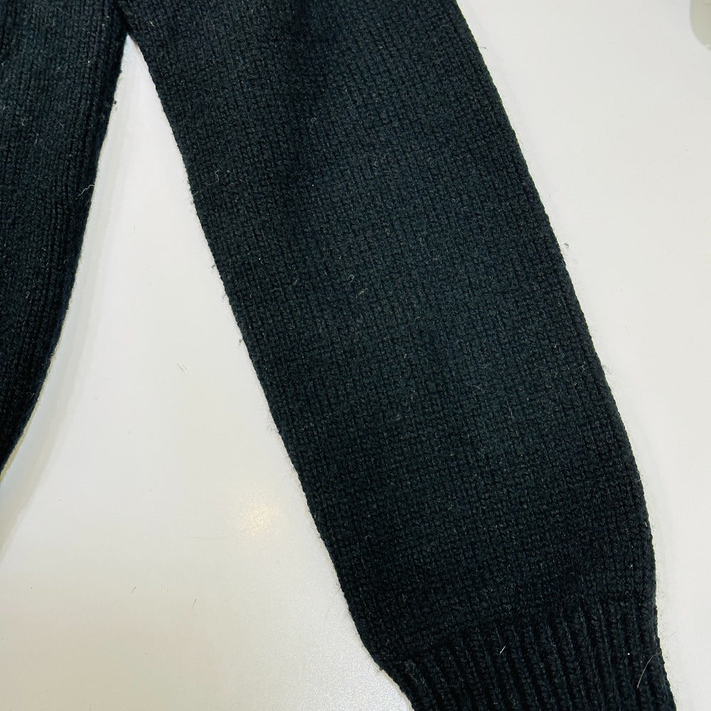 CHANEL P76044 24AW CC Mark Fur apparel sweater Cashmere Black Used