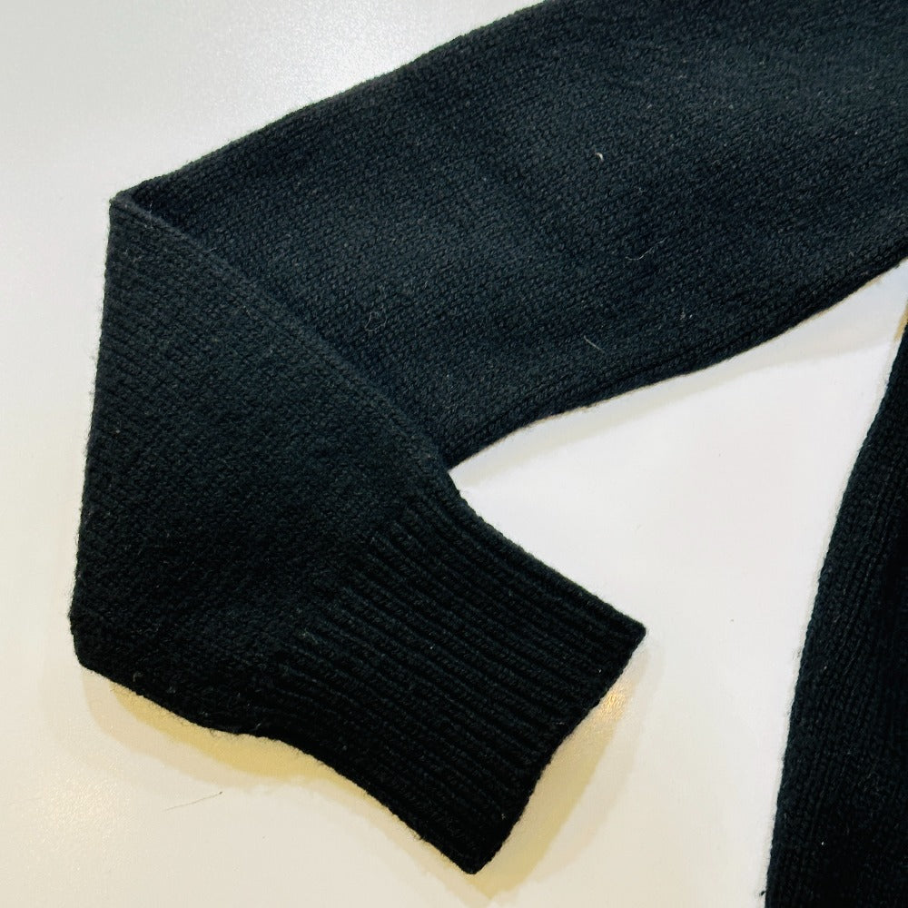 CHANEL P76044 24AW CC Mark Fur apparel sweater Cashmere Black Used