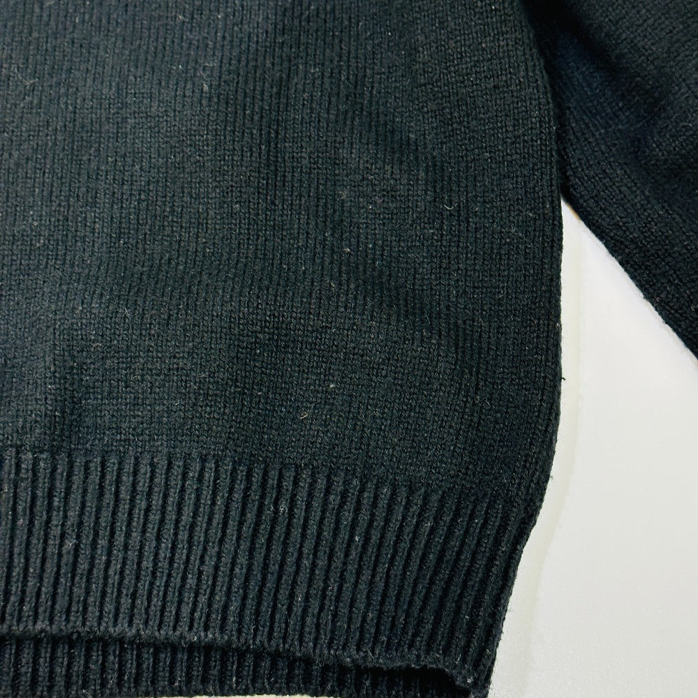 CHANEL P76044 24AW CC Mark Fur apparel sweater Cashmere Black Used