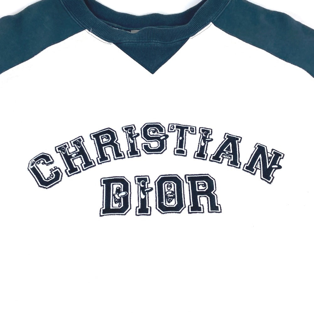 Dior 193J636A0687 KENNY SCHARF ケニー・シャーフ ロゴエンブロイダリー スウェット 長袖 トップス アパレル トレーナー コットン メンズ ホワイト - brandshop-reference