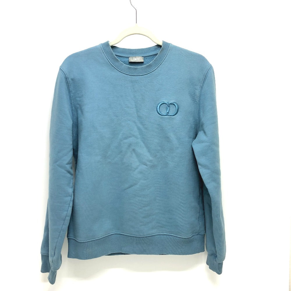 Dior 943.J612A0531 CDアイコン クルーネック スウェット アパレル 長袖 トレーナー コットン メンズ ブルー - brandshop-reference