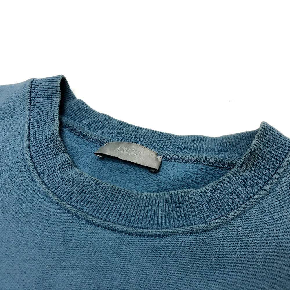 Dior 943.J612A0531 CDアイコン クルーネック スウェット アパレル 長袖 トレーナー コットン メンズ ブルー - brandshop-reference