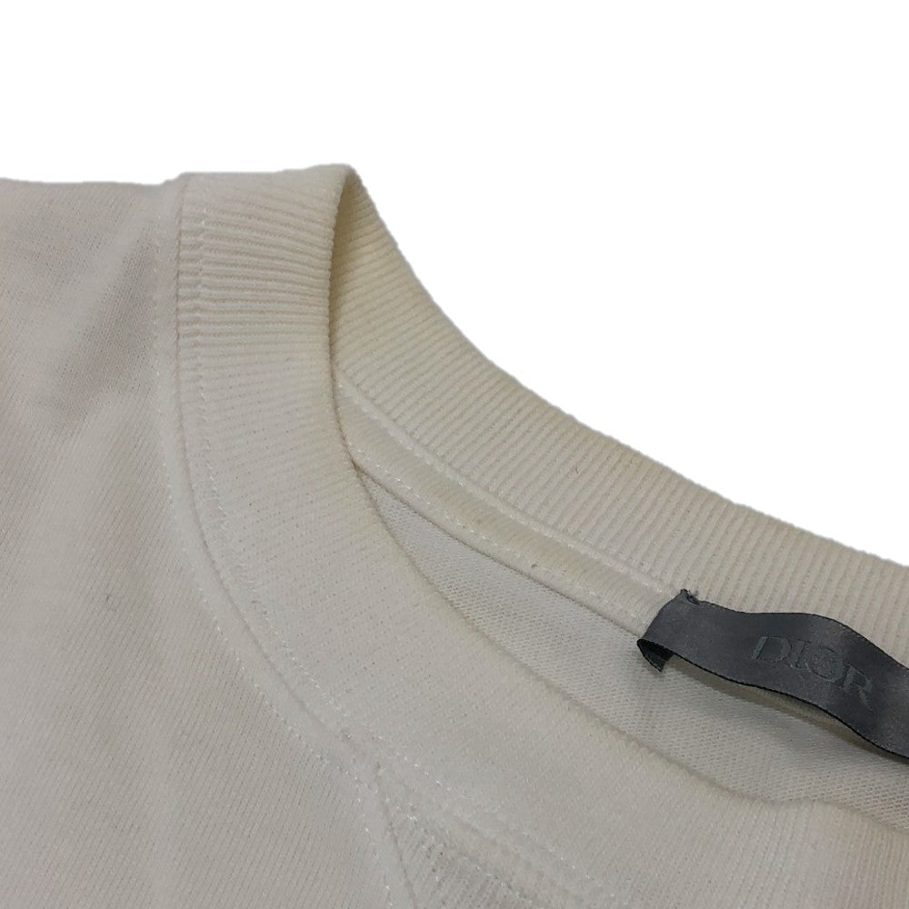 Dior 243J685B0 ディオールオム ロゴエンブロイダリー アパレル トップス 半袖 Tシャツ 半袖Ｔシャツ コットン メンズ ホワイト