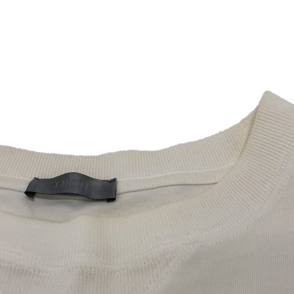Dior 243J685B0 ディオールオム ロゴエンブロイダリー アパレル トップス 半袖 Tシャツ 半袖Ｔシャツ コットン メンズ ホワイト