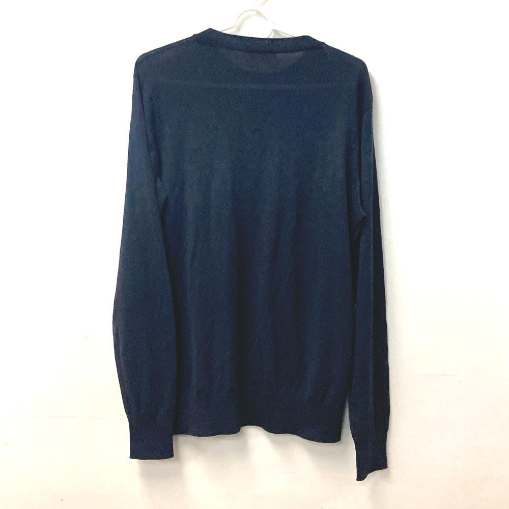 Dior BEE Men's Navy Wool Knit Sweater Long Sleeve Top