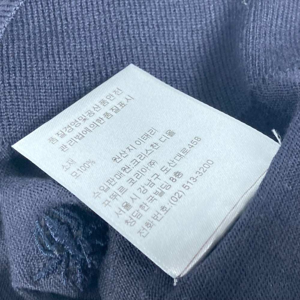 Dior BEE Men's Navy Wool Knit Sweater Long Sleeve Top