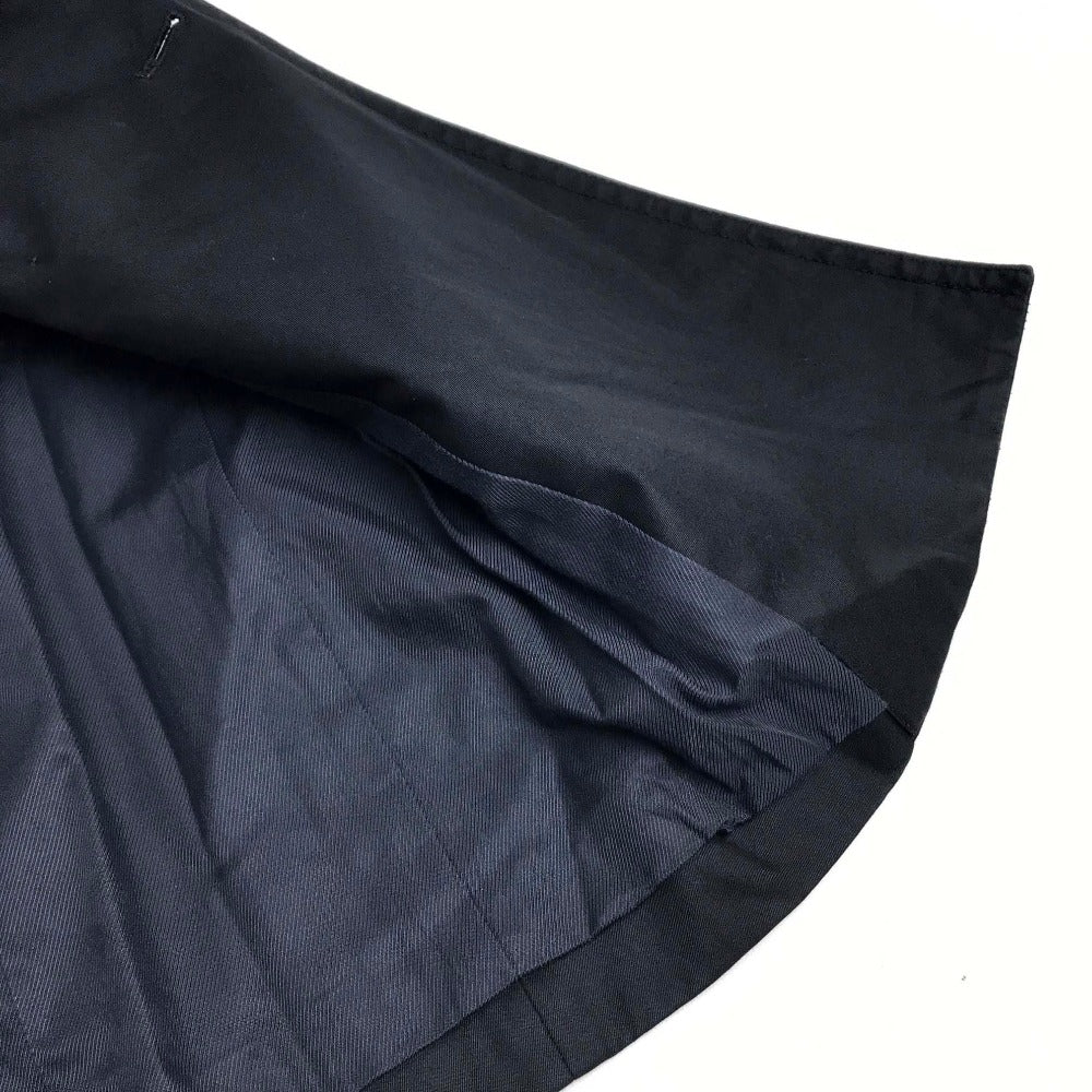 DIOR HOMME Men's Black Double-Breasted Cotton Trench Coat with Belt