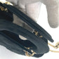 Dior LADY DIOR Chain Lady Dior Cannage Mini Rhinestone 2-Way Shoulder Bag/Handbag Velour/Leather Women's Black