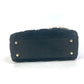 Dior LADY DIOR Chain Lady Dior Cannage Mini Rhinestone 2-Way Shoulder Bag/Handbag Velour/Leather Women's Black