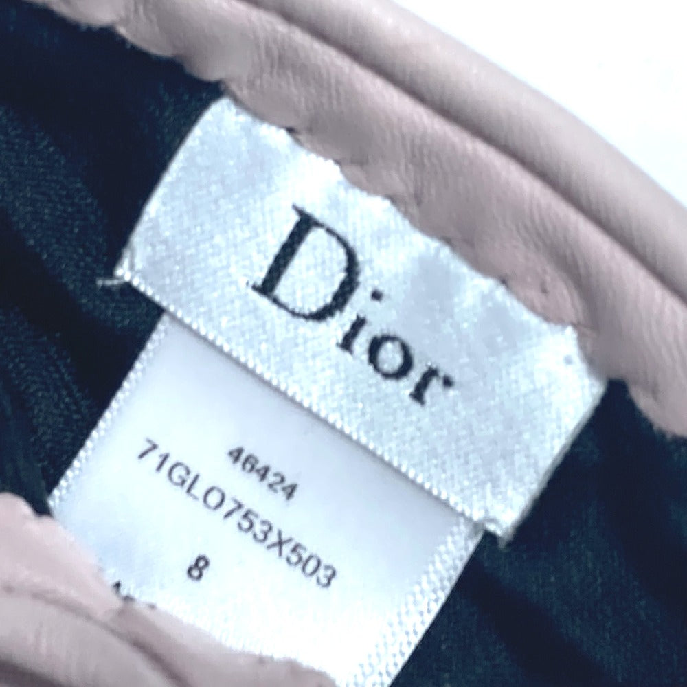 Dior スタッズ カナージュ グローブ  手袋 レザー レディース