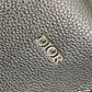 DIOR HOMME Handbag with Logo, Trotter Interior, Oblique Design, 2-Way Shoulder Bag, Business Bag, Leather, Men's, Black