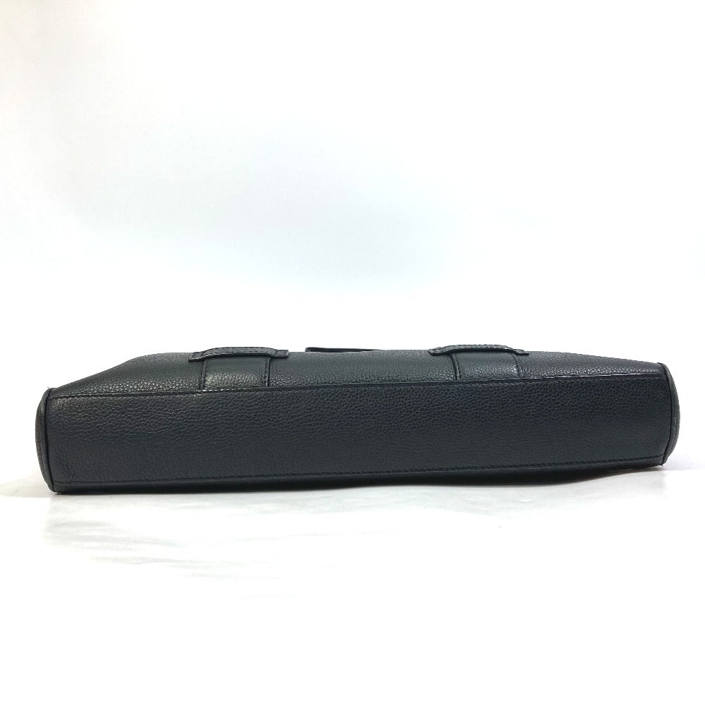 DIOR HOMME Handbag with Logo, Trotter Interior, Oblique Design, 2-Way Shoulder Bag, Business Bag, Leather, Men's, Black