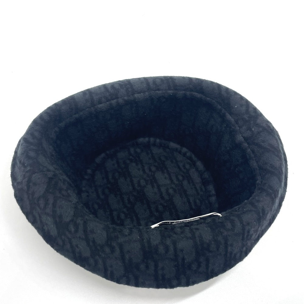 Dior 11DCH923I100 Oblique Chic Bob Hat, Wool, Women's, Black