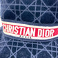 Dior 15CAN923X134 21AW ベロア カナージュ ロゴ ボブ 帽子 バケットハット ハット コットン ユニセックス ネイビー