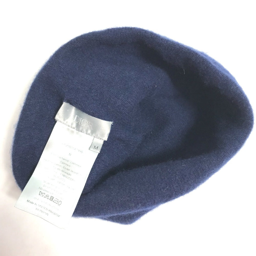 Dior 013MB10AT995 Logo Beanie Hat, Knit Cap, Cashmere Knit Hat, Men's, Navy