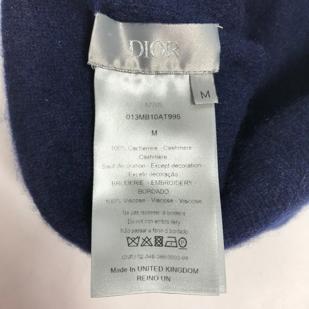 Dior 013MB10AT995 Logo Beanie Hat, Knit Cap, Cashmere Knit Hat, Men's, Navy