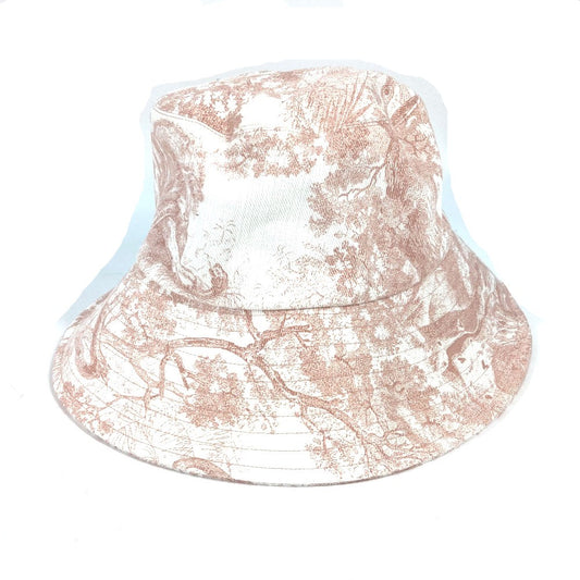 Dior 02TOJ924I130 Bucket Hat, Toile de Jouy, Women's, Pink, Cotton