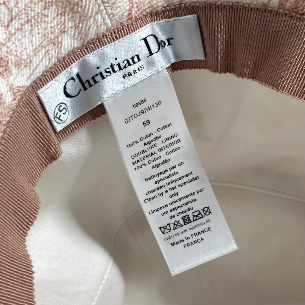 Dior 02TOJ924I130 Bucket Hat, Toile de Jouy, Women's, Pink, Cotton