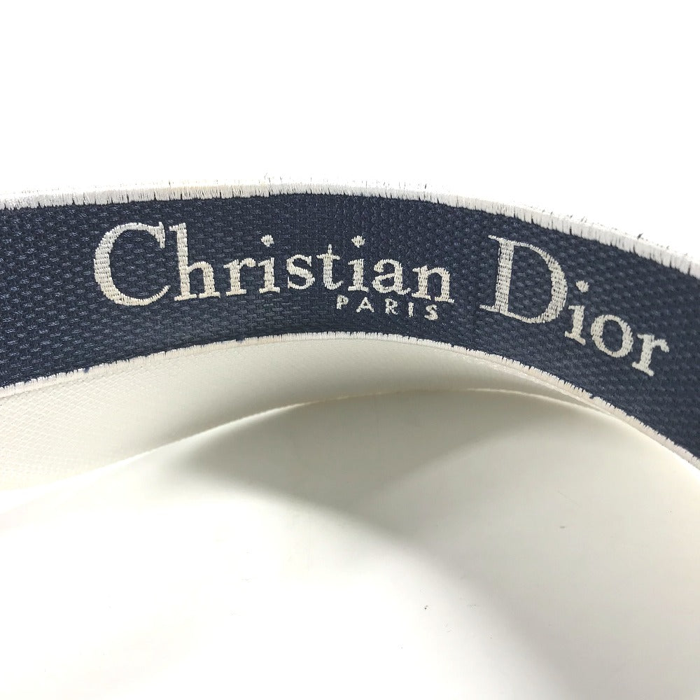 Dior ロゴ バイザー 帽子 サンバイザー コットン レディース