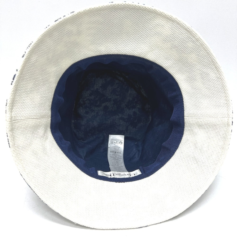 Dior 42TFS923X131 D-BOBBY ロゴ刺繍 ジャガード 帽子 アパレル小物 帽子 キャンバス レディース ホワイト