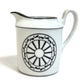 Dior Monsieur Dior Creamer Milk Pitcher Glass Ceramic Unisex White x Black