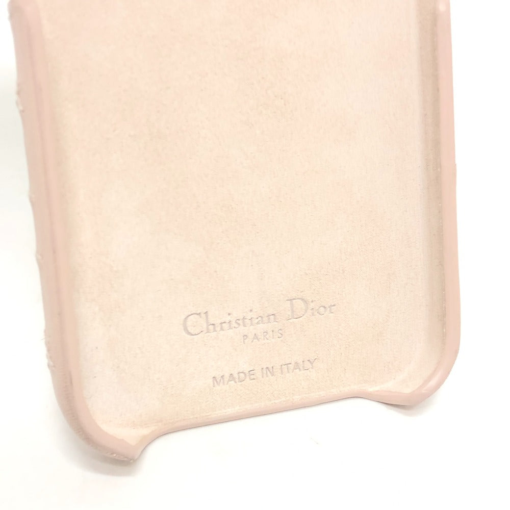 Dior レディディオール カナージュ 15pro ケース アイフォンケース 15proケース iPhoneケース ラムスキン レディース ピンク - brandshop-reference