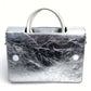 Christian Dior DIOREVER ディオールエバー カバン 2WAY ハンドバッグ レザー レディース メタリックシルバー