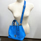 Dior Open Bar Handbag, Shoulder Bag, Tote Bag, Leather, Women's, Blue