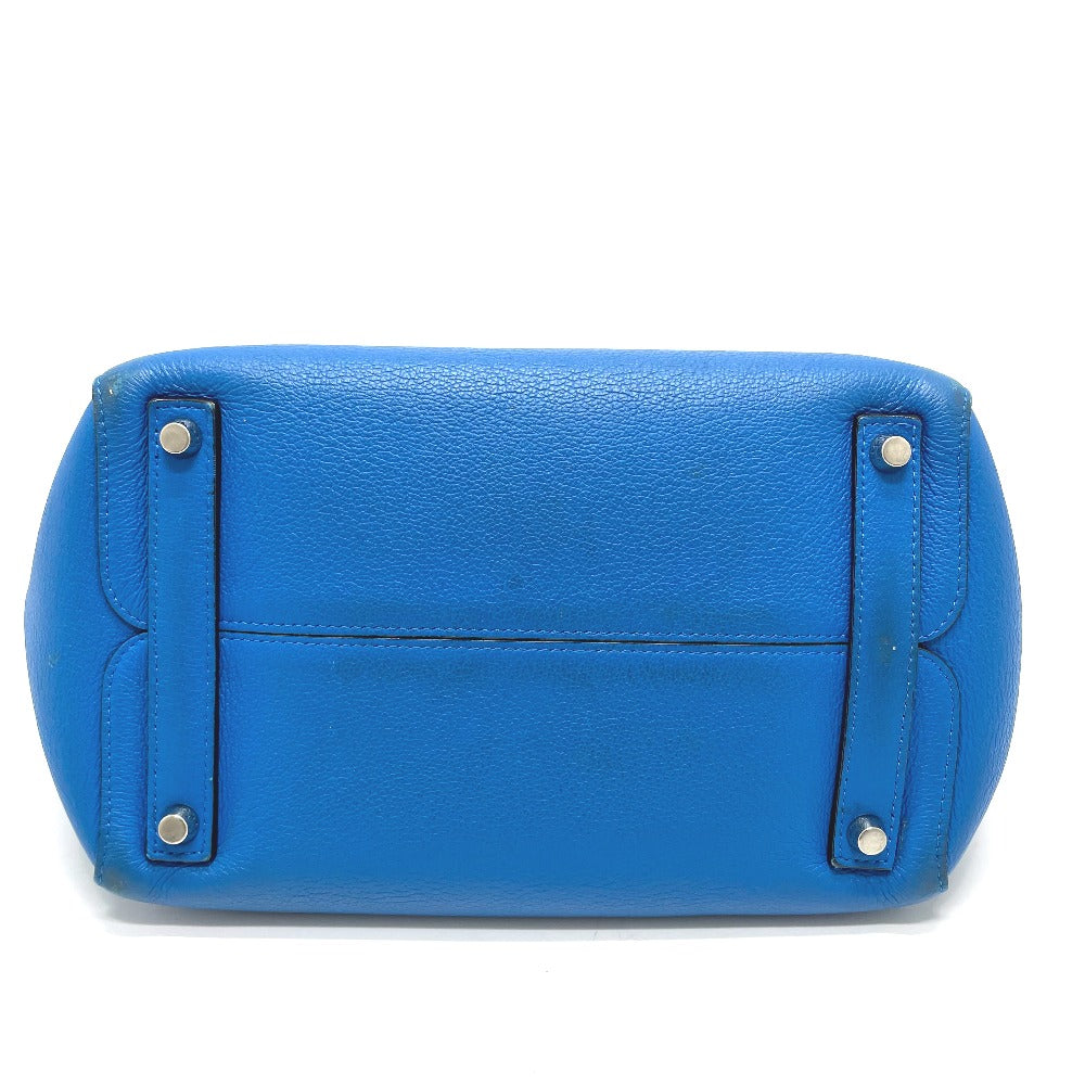 Dior Open Bar Handbag, Shoulder Bag, Tote Bag, Leather, Women's, Blue