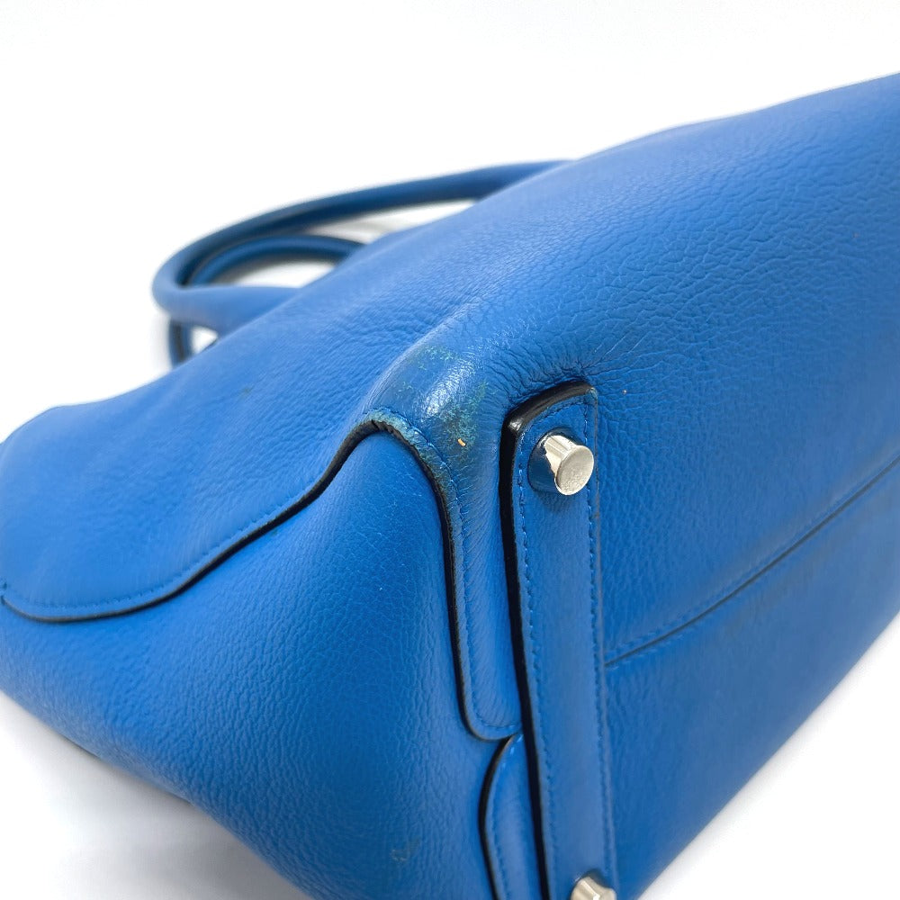 Dior Open Bar Handbag, Shoulder Bag, Tote Bag, Leather, Women's, Blue