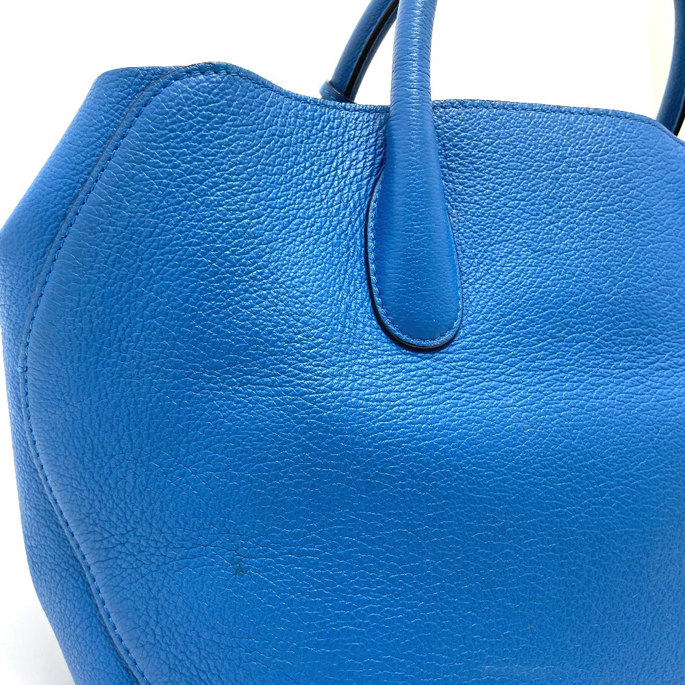 Dior Open Bar Handbag, Shoulder Bag, Tote Bag, Leather, Women's, Blue