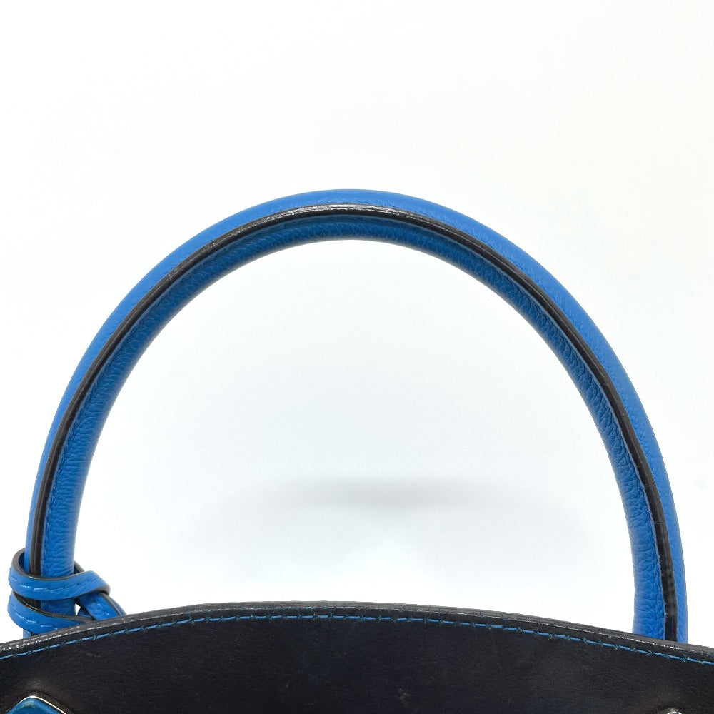 Dior Open Bar Handbag, Shoulder Bag, Tote Bag, Leather, Women's, Blue