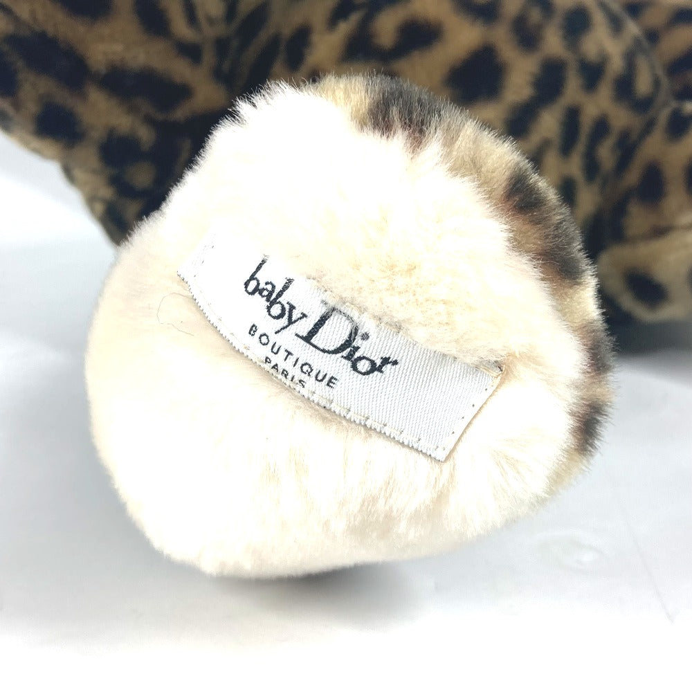 Dior 人形 ベア クマ 熊 インテリア レオパード 豹 ヒョウ柄 テディベア ぬいぐるみ コットン キッズ