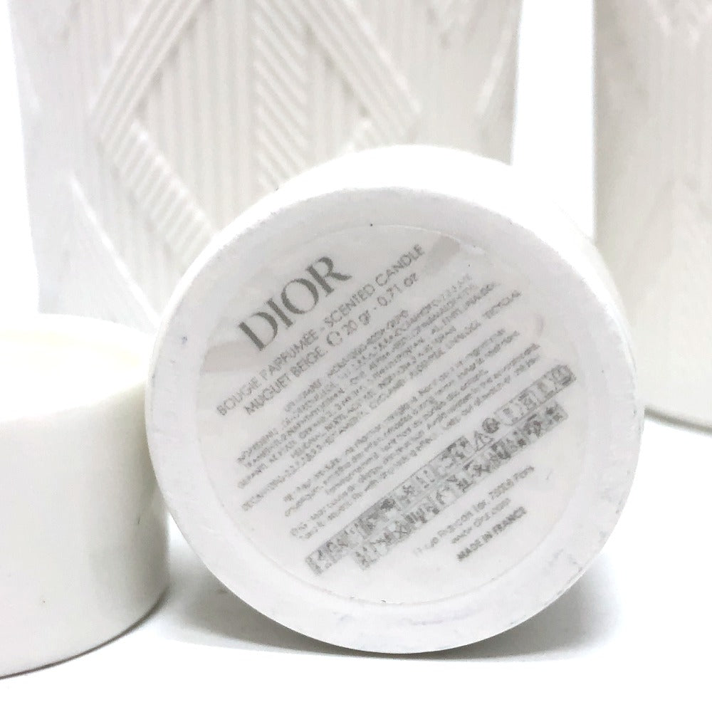 Dior キャンドル セット 2点セット 雑貨 陶器 ユニセックス ホワイト - brandshop-reference