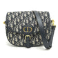 Dior CD Cannage Caro Chain Shoulder Bag in Grey Leather