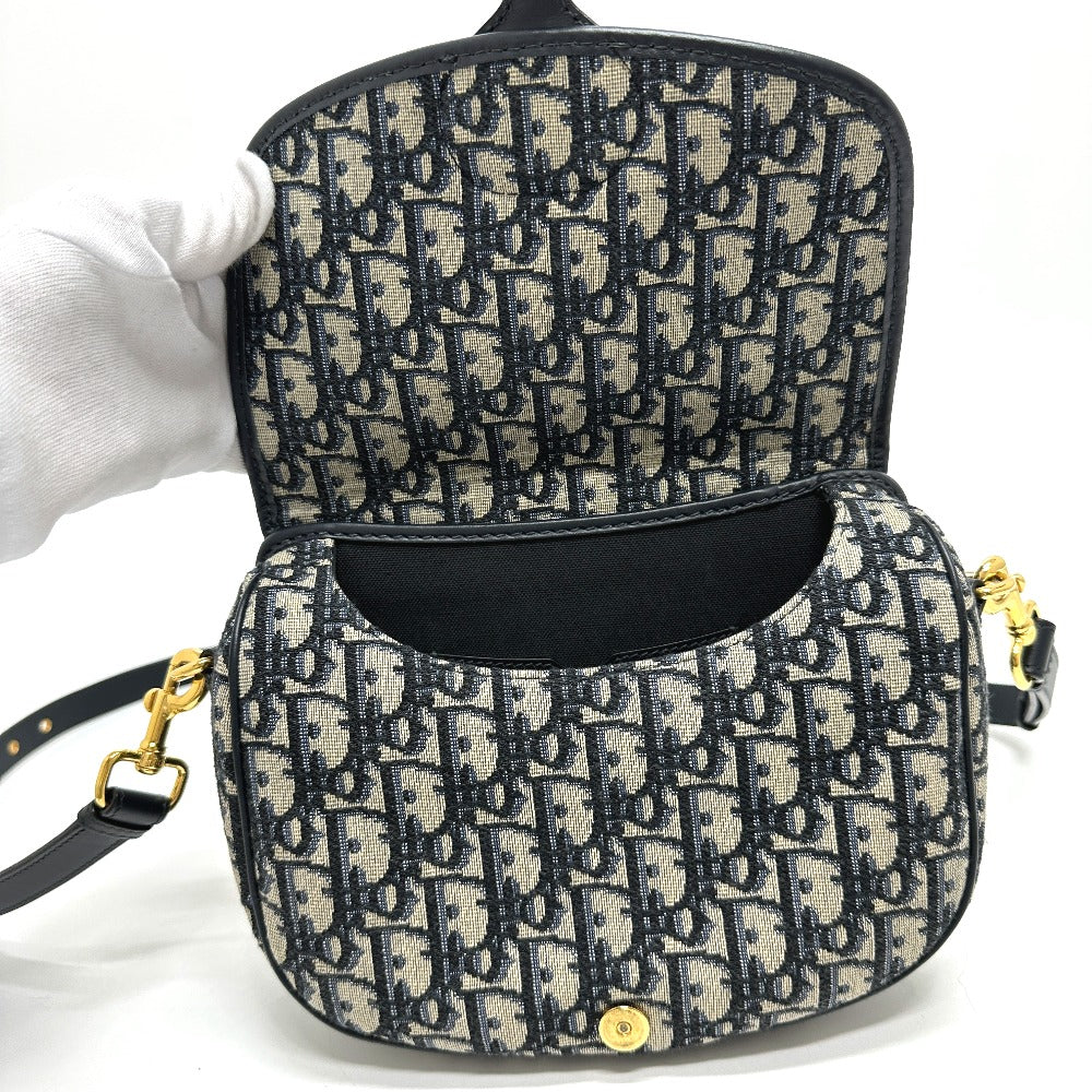 Dior CD Cannage Caro Chain Shoulder Bag in Grey Leather