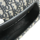 Dior CD Cannage Caro Chain Shoulder Bag in Grey Leather