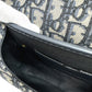 Dior CD Cannage Caro Chain Shoulder Bag in Grey Leather