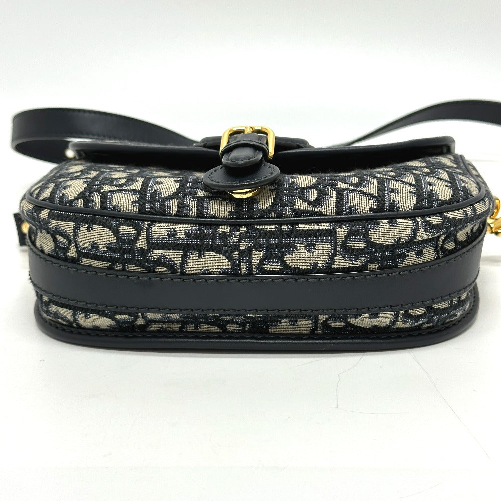 Dior CD Cannage Caro Chain Shoulder Bag in Grey Leather