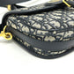 Dior CD Cannage Caro Chain Shoulder Bag in Grey Leather