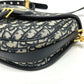 Dior CD Cannage Caro Chain Shoulder Bag in Grey Leather