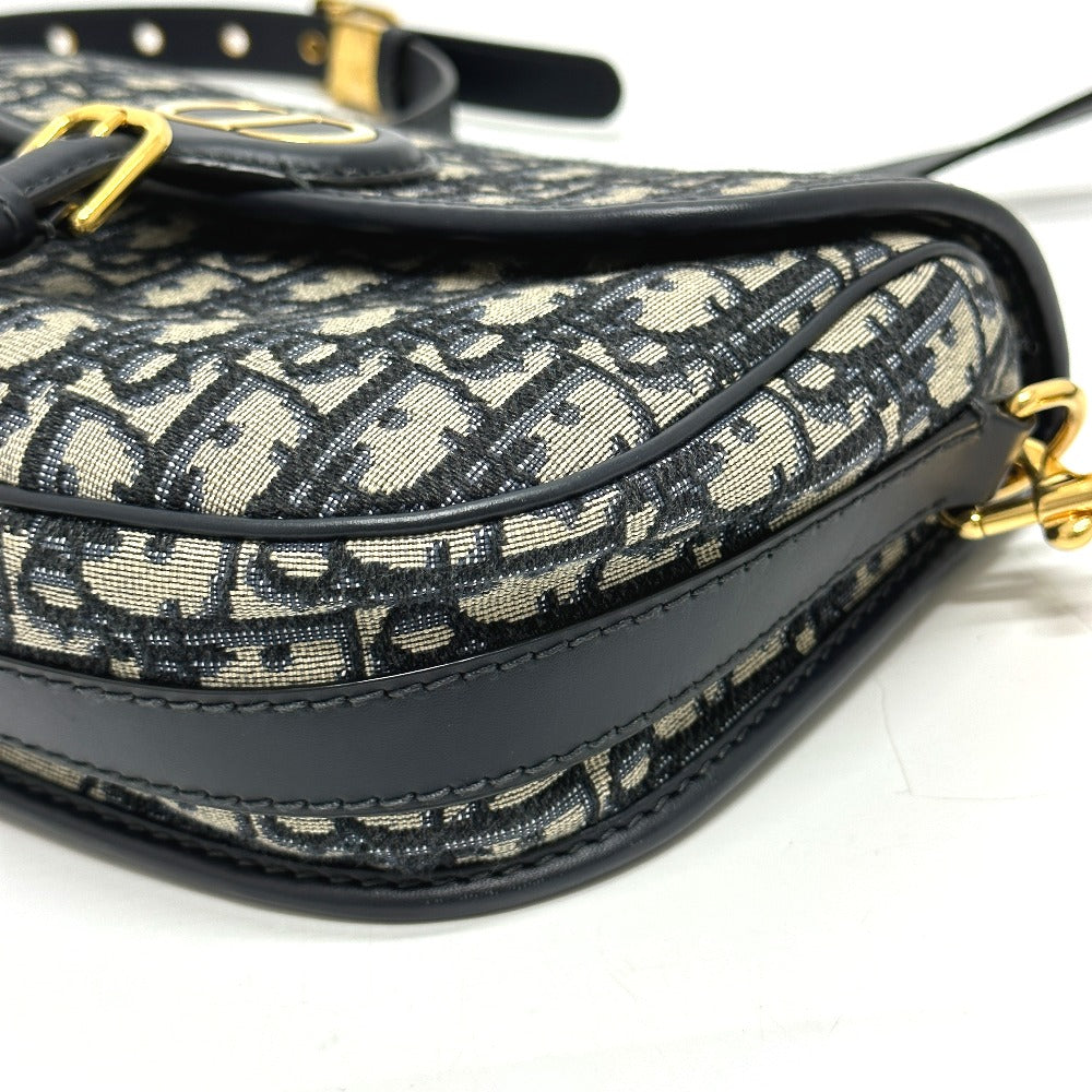 Dior CD Cannage Caro Chain Shoulder Bag in Grey Leather