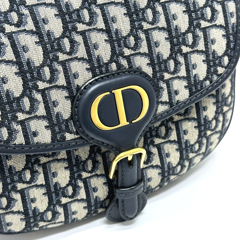 Dior CD Cannage Caro Chain Shoulder Bag in Grey Leather
