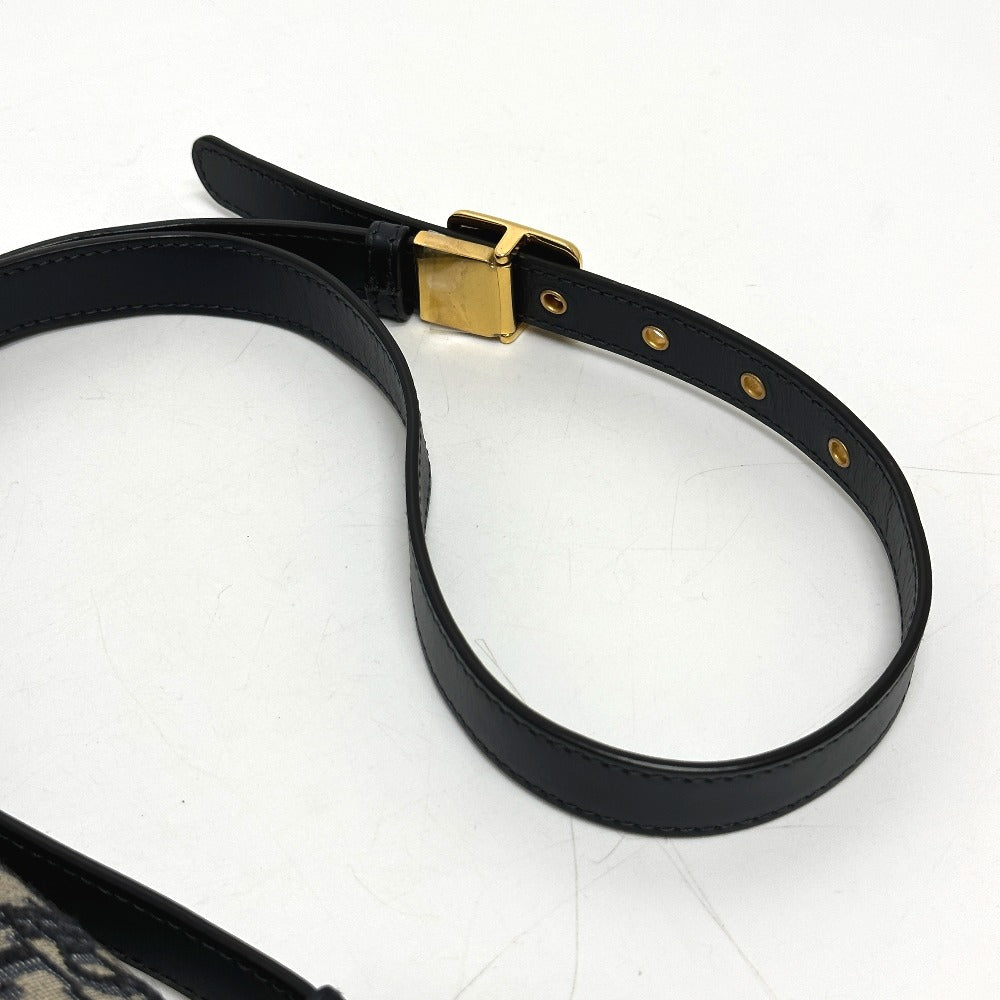 Dior CD Cannage Caro Chain Shoulder Bag in Grey Leather