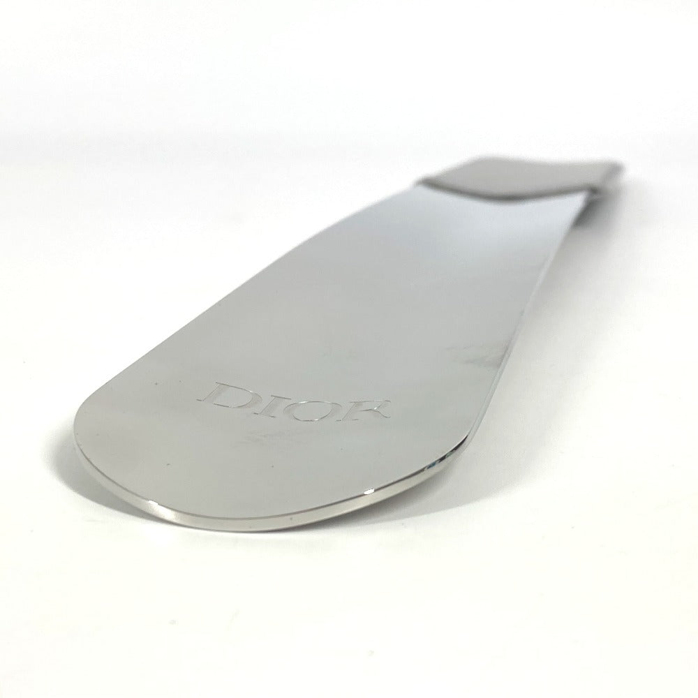 Dior ロゴ ダイヤモンド 靴ベラ インテリア シューホーン 靴べら レザー ユニセックス グレー - brandshop-reference