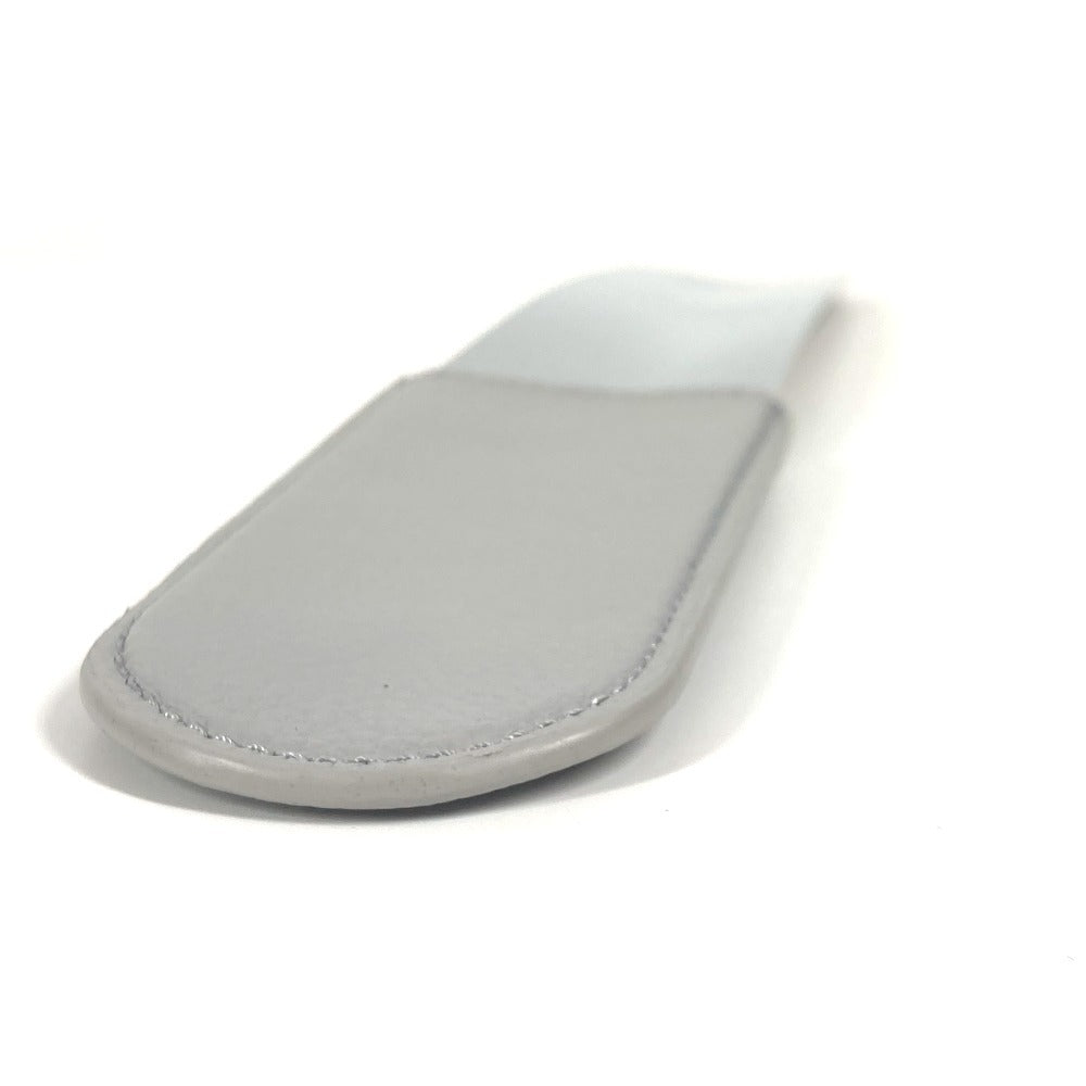 Dior ロゴ ダイヤモンド 靴ベラ インテリア シューホーン 靴べら レザー ユニセックス グレー - brandshop-reference