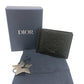 Dior 2ESBH069FLG_H00N Gravity Money Clip Wallet Bi-fold Wallet Leather Men's Black